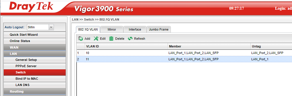 3900 VLAN assign untagged member